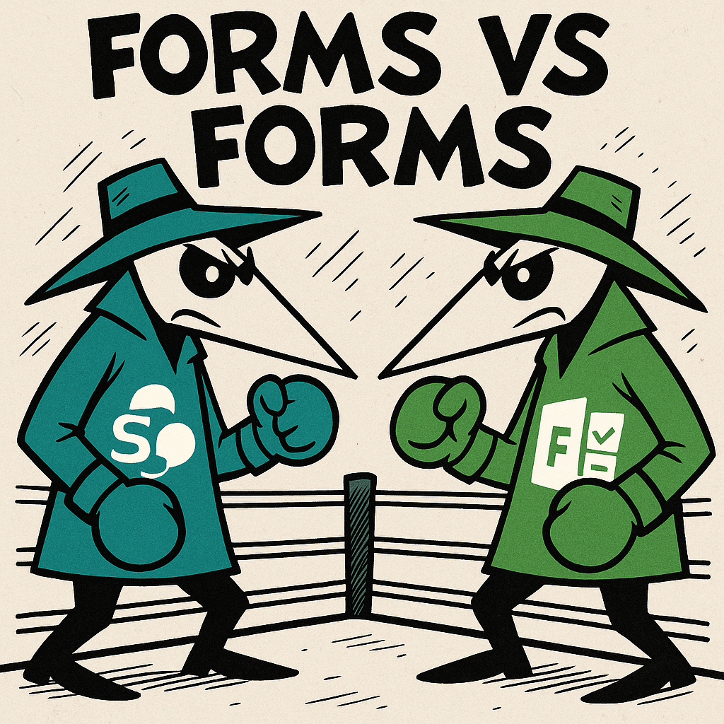 Spy vs Spy with Sharepoint and Microsfot forms Logo